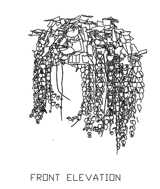 Hanging Plants for Garden 12 dwg Drawing