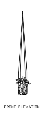 Hanging Plants for Garden 18 dwg Drawing