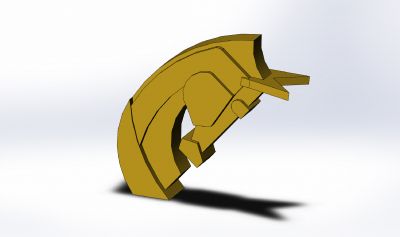 Cavalo Modelo em SolidWorks