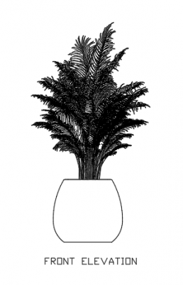 Indoor Plants for Living Room 27 dwg Drawing