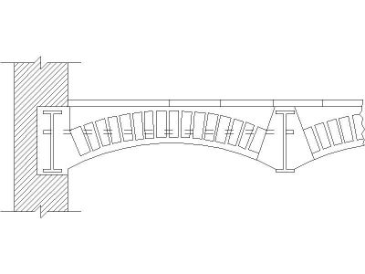 Jack arch .dwg drawing