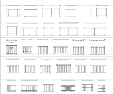 Balcone di Giulietta collezione CAD dwg