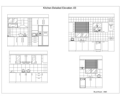 Kitchen Detailed Elevation with fixtures_3 .dwg