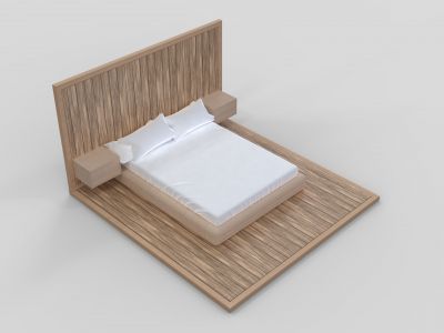 L Bed King size sldprt model