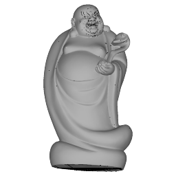 Maitreya Buddha standing with big belly and jade on left hand skp