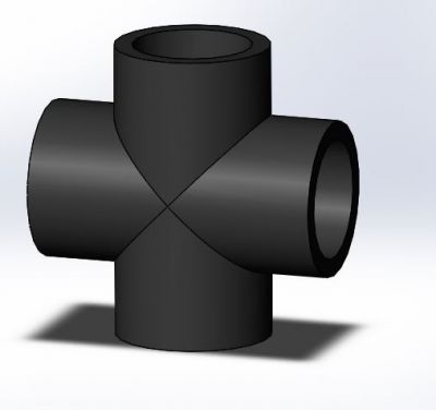 PVC Cross Joint Solidworks File