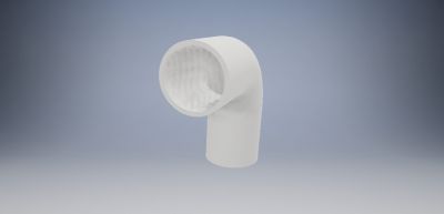 PVC curved pipe connetor