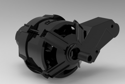 Autodesk Inventor 3D CAD Model of AEG Engine