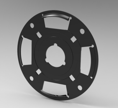 Autodesk Inventor 3D CAD Model of Circular Disc