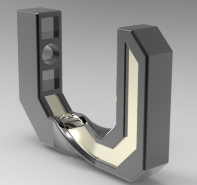 Autodesk Inventor 3D CAD Model of top jaw twist