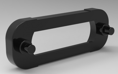 Autodesk Inventor 3D CAD Model of slide fastener
