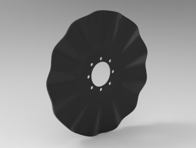 Solid works 3D CAD Model of Wavy Coulter