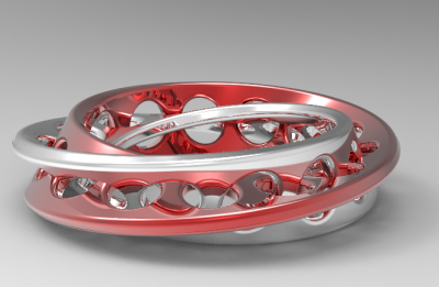 Autodesk Inventor 3D CAD Model of  Ring