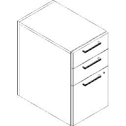  Pedestal Mobile Box File Revit