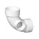 Pipe Fitting Long Sweep Quarter Bend Side Inlet PVC Revit