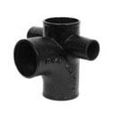 Pipe Fitting Sanitary Tee 2in Side Inlets LH Cast Iron Revit