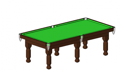 Pool table parametric revit model