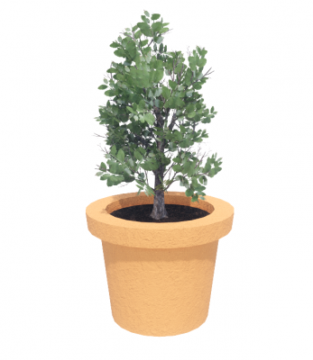 Small potted plant revit family