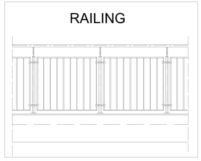 Railing Design with Glass & Stainless Steel_2 .dwg