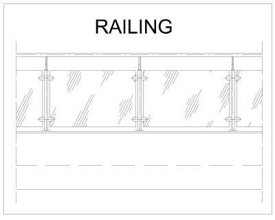 Railing Design with Glass & Stainless Steel_6 .dwg