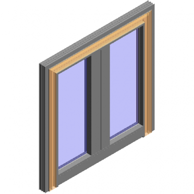 aluminum-plastic composite inner door revit family