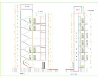 SECTION AA &BB (60' X33') .dwg drawing