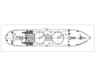 Ship Tanker Deck Plan .dwg