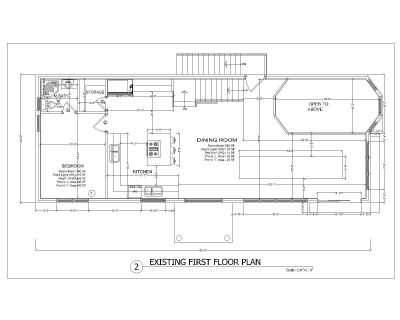 Single Family House Design Execting First Floor Plan .dwg 