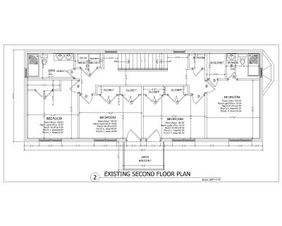 Single Family House Design Execting Second Floor Plan OP_2 .dwg