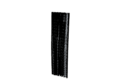 Single long black curtain(112) skp