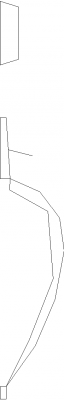 Stainless Steel Handleset Doorknob Left Side Elevation dwg Drawing