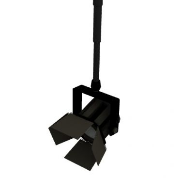 Modern design hanging studio light 3d model .3dm format