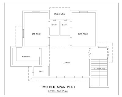 Апартаменты с 2 спальнями Design_1 .dwg