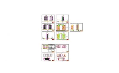Thirteen stored residential plan all details drawing dwg