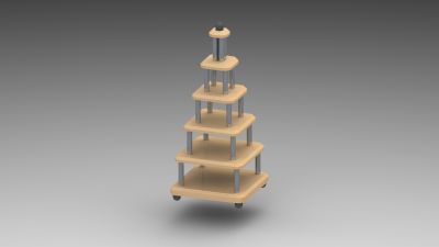 Modelo de sldasm de brinquedo torre