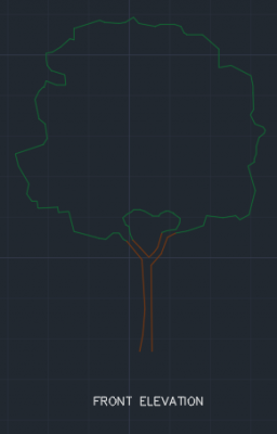 Tree 7 for Garden dwg Drawing