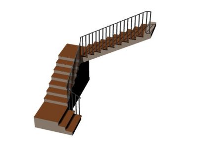 modern tall designed tree house stairs 3d model .3dm format