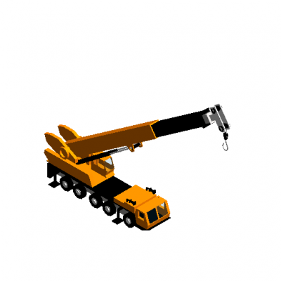 Truck crane revit model