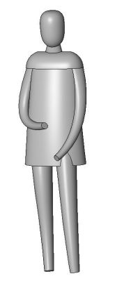 Persona de pie Familia 3D Revit simple