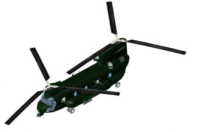 Chinook Helicopter Revit Family