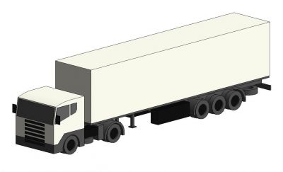 Articulated lorry Revit Family