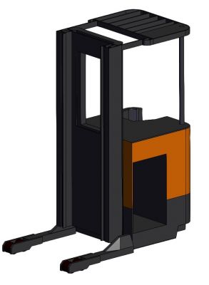 Upright Forklift solidworks model