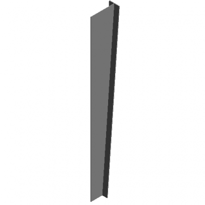Variable section T-shaped steel column revit family