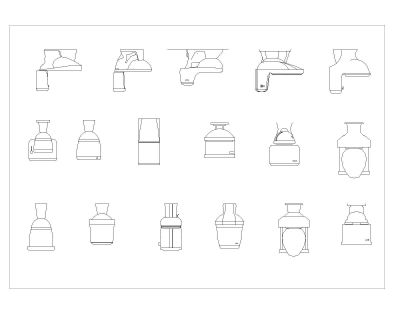 Formas WC con gran cantidad de símbolos_1 .dwg
