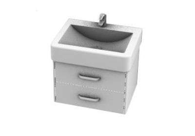 Simple small designed kitchen basin 3d model .3dm format