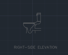 Water Closet for Bathroom 0006 dwg Drawing