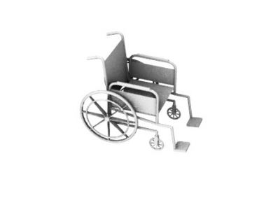 wheel chair designed for hospital 3d model .3dm format