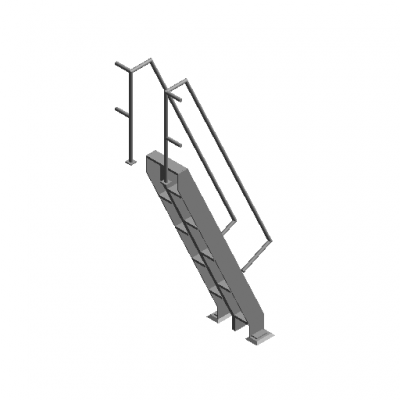 Interactive  stair pedal device revit family