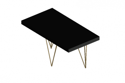 Accent table with a modern look 3d model .dwg format