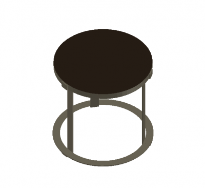 large sized accent table 3d model .dwg format